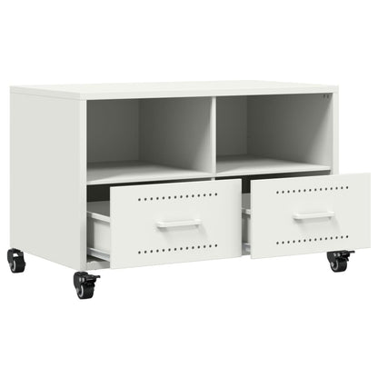 vidaXL TV Cabinet White 68x39x43.5 cm Steel