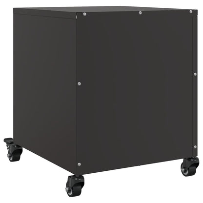 vidaXL Bedside Cabinets 2 pcs Black 36x39x43.5 cm Steel