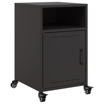 vidaXL Bedside Cabinets 2 pcs Black 36x39x59 cm Steel