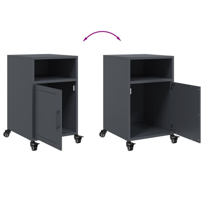 vidaXL Bedside Cabinets 2 pcs Anthracite 36x39x59 cm Steel