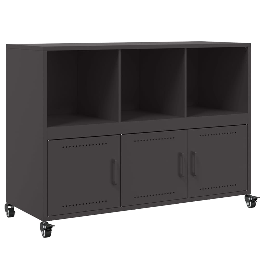 vidaXL Sideboard Black 100,5x39x72 cm Steel