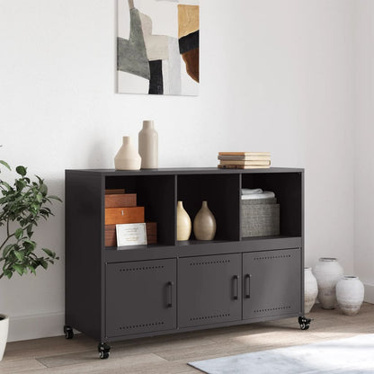 vidaXL Sideboard Black 100,5x39x72 cm Steel