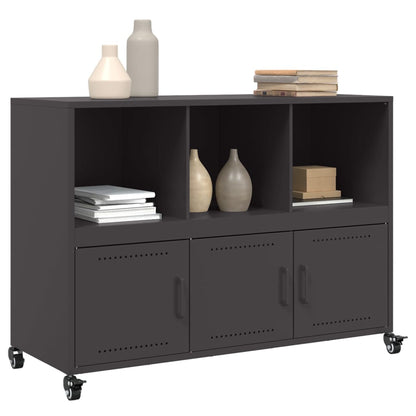 vidaXL Sideboard Black 100,5x39x72 cm Steel