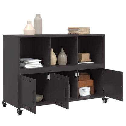 vidaXL Sideboard Black 100,5x39x72 cm Steel