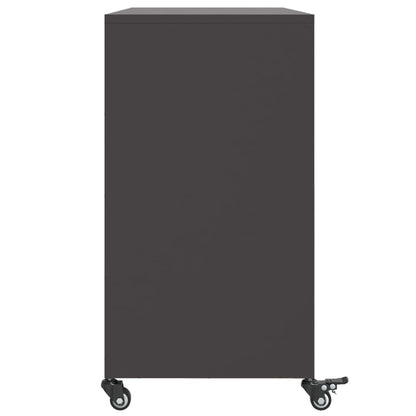 vidaXL Sideboard Black 100,5x39x72 cm Steel