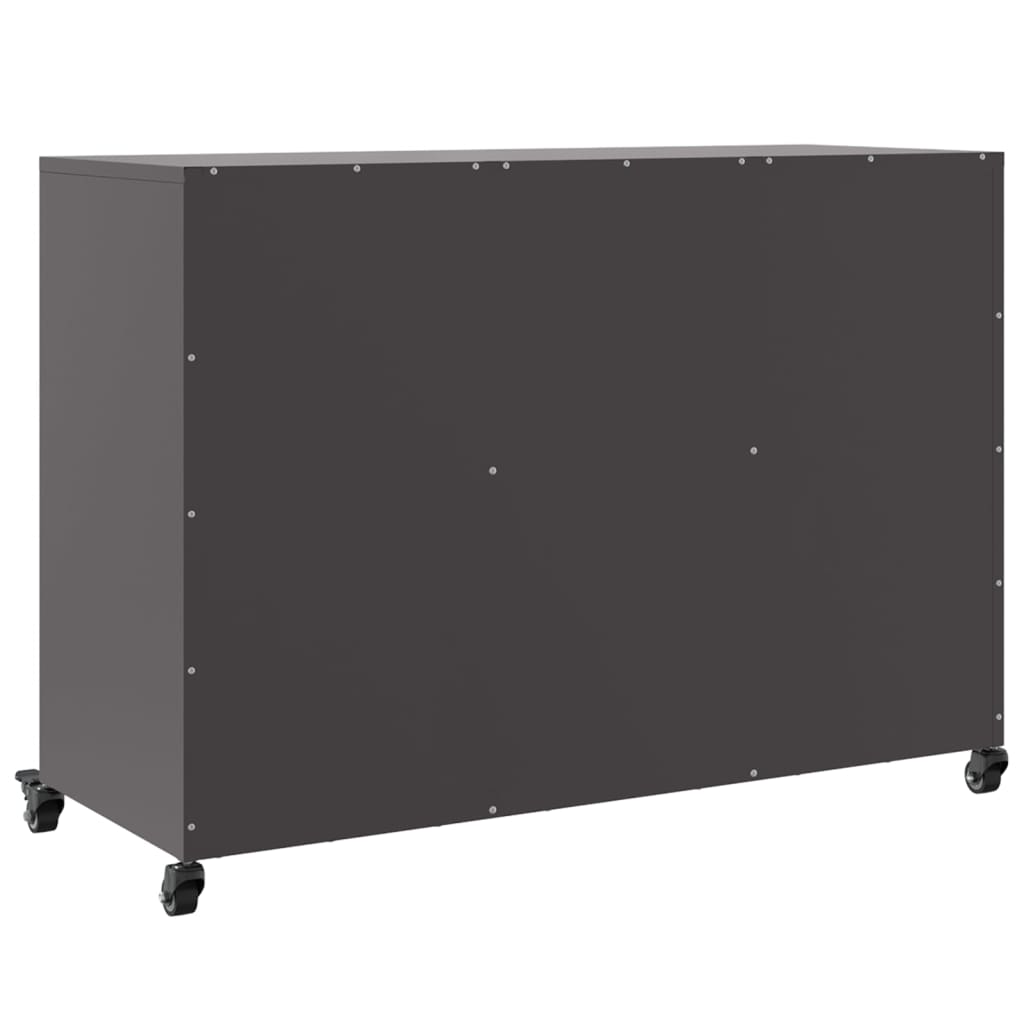 vidaXL Sideboard Black 100,5x39x72 cm Steel