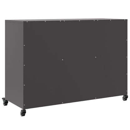 vidaXL Sideboard Black 100,5x39x72 cm Steel