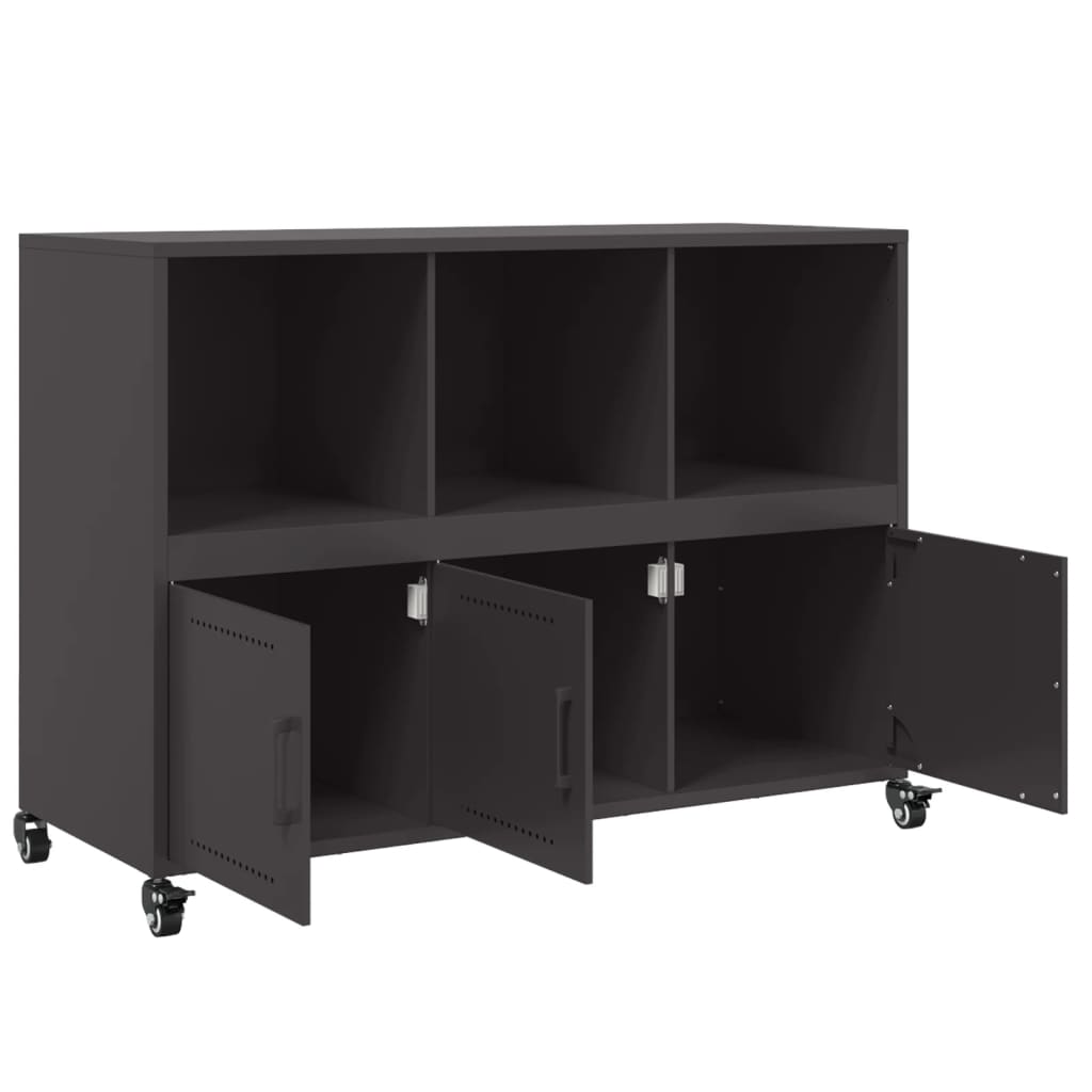 vidaXL Sideboard Black 100,5x39x72 cm Steel