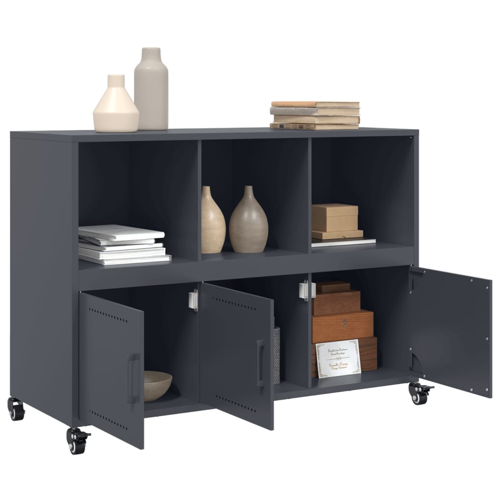 vidaXL Sideboard Anthracite 100.5x39x72 cm Steel