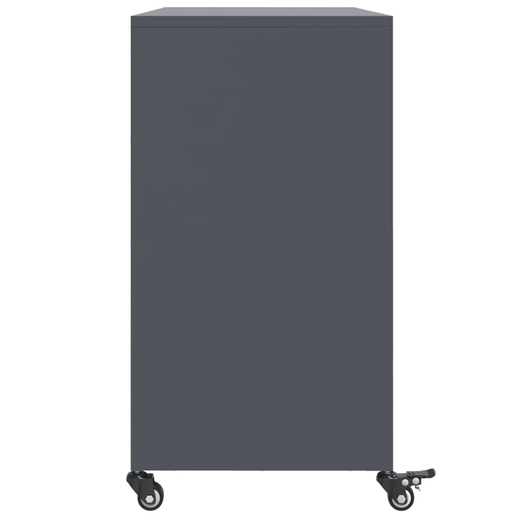 vidaXL Sideboard Anthracite 100.5x39x72 cm Steel