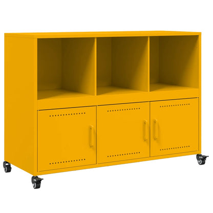 vidaXL Sideboard Mustard Yellow 100,5x39x72 cm Steel