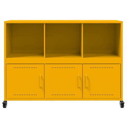 vidaXL Sideboard Mustard Yellow 100,5x39x72 cm Steel