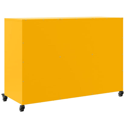 vidaXL Sideboard Mustard Yellow 100,5x39x72 cm Steel