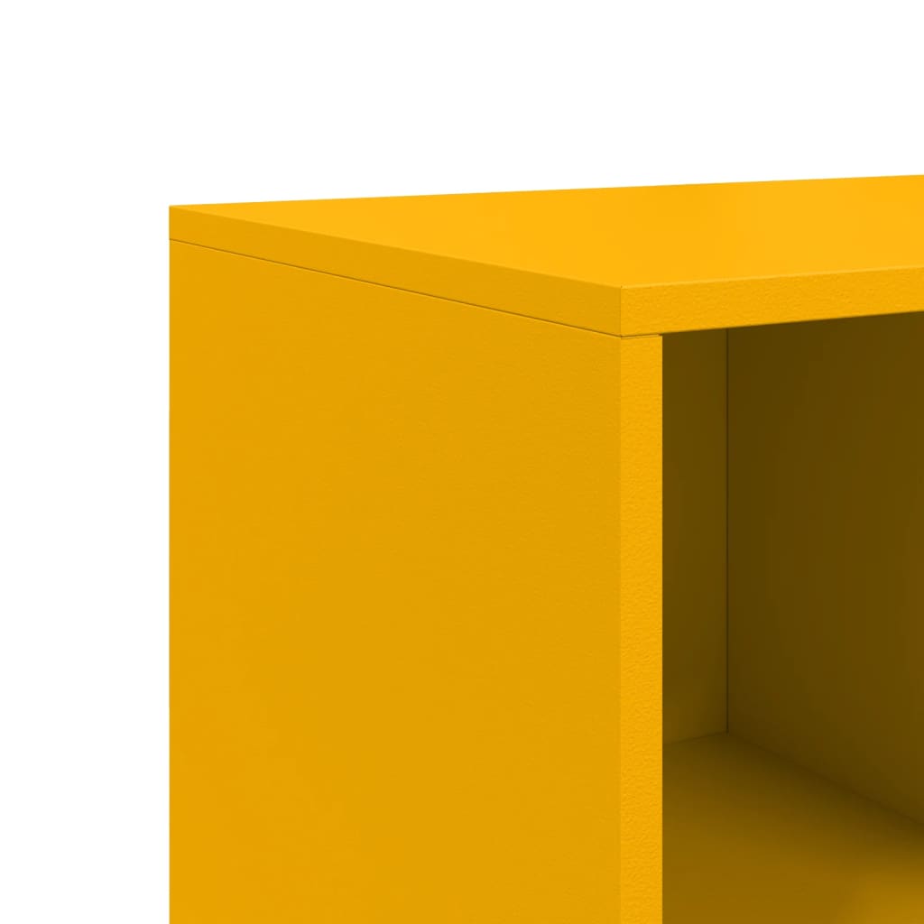vidaXL Sideboard Mustard Yellow 100,5x39x72 cm Steel