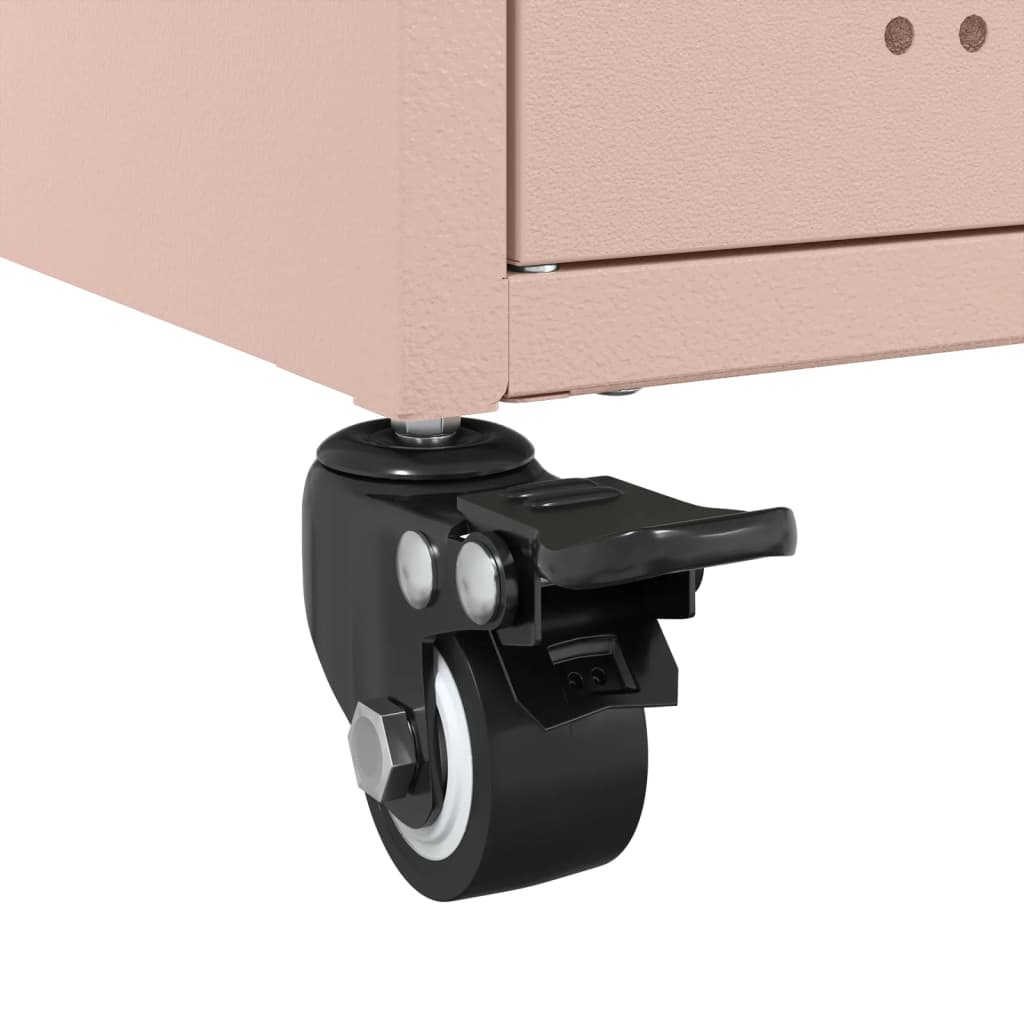 vidaXL Sideboard Pink 100,5x39x72 cm Steel