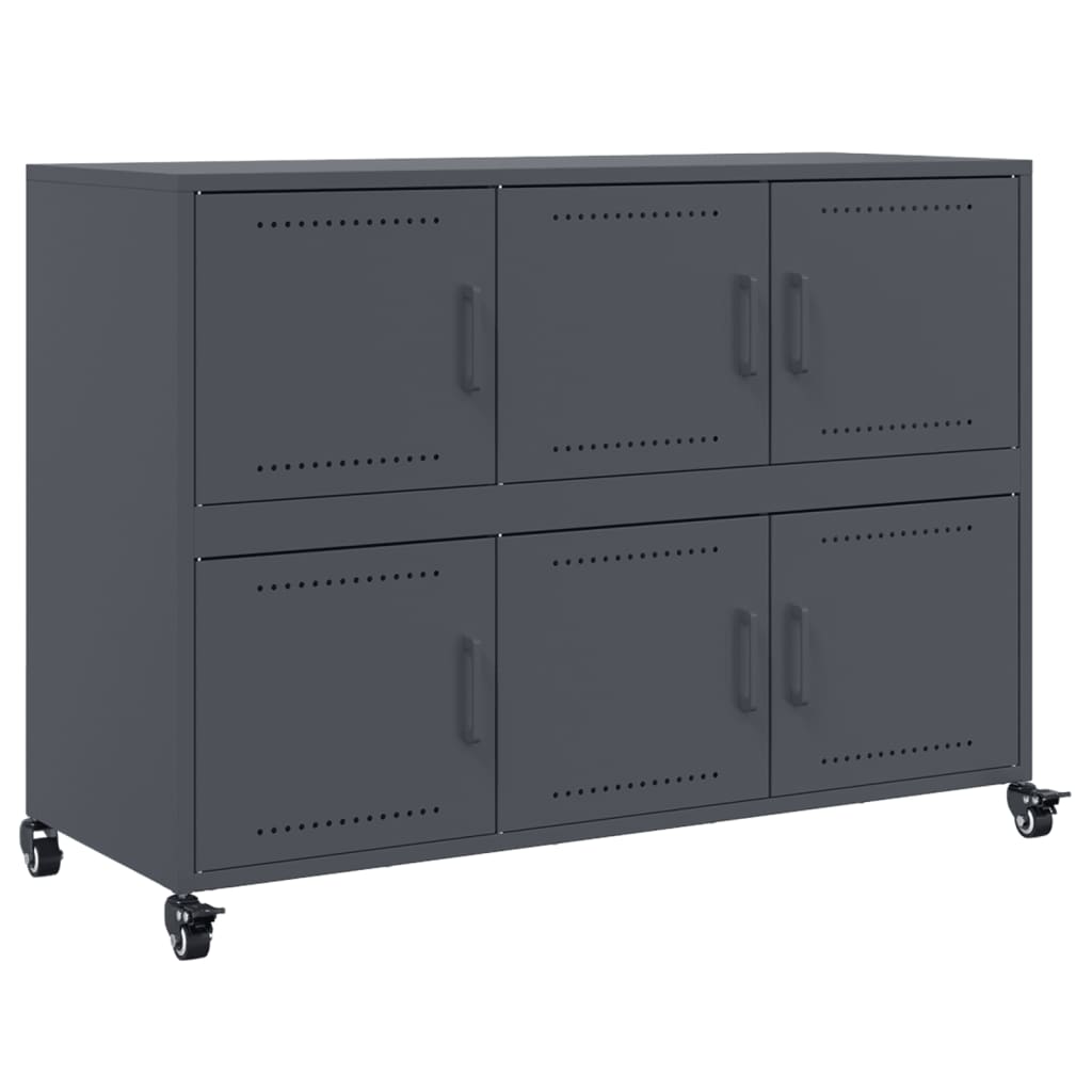 vidaXL Sideboard Anthracite 100,5x39x72 cm Steel