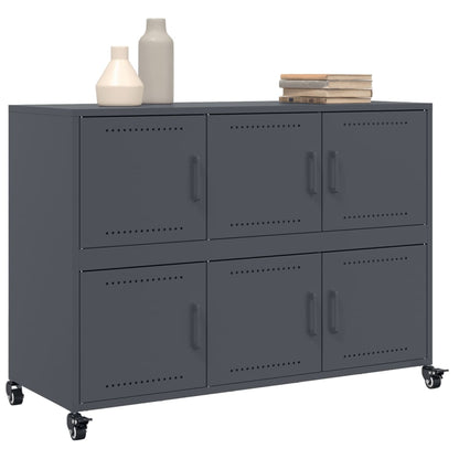 vidaXL Sideboard Anthracite 100,5x39x72 cm Steel