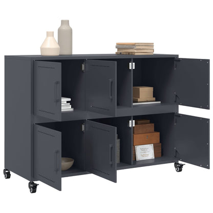 vidaXL Sideboard Anthracite 100,5x39x72 cm Steel