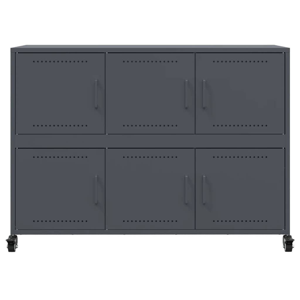 vidaXL Sideboard Anthracite 100.5x39x72 cm Steel