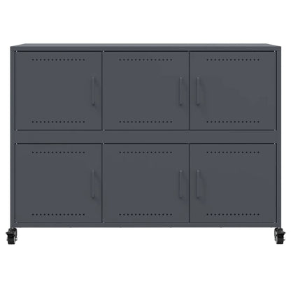 vidaXL Sideboard Anthracite 100.5x39x72 cm Steel