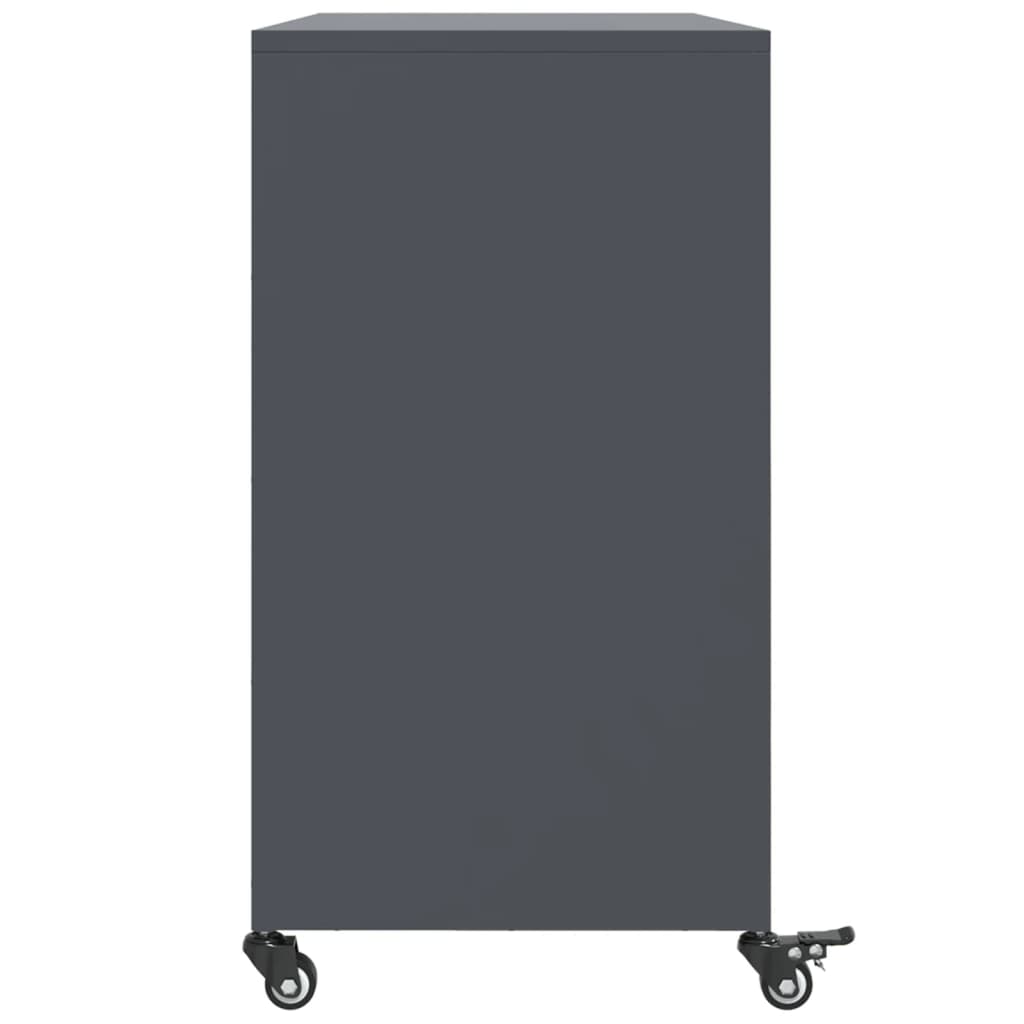 vidaXL Sideboard Anthracite 100.5x39x72 cm Steel