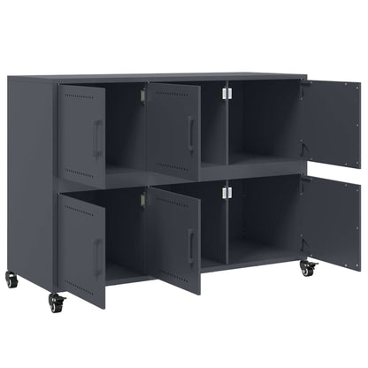 vidaXL Sideboard Anthracite 100,5x39x72 cm Steel