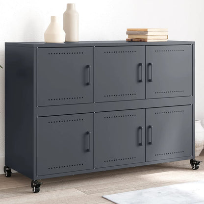 vidaXL Sideboard Anthracite 100,5x39x72 cm Steel