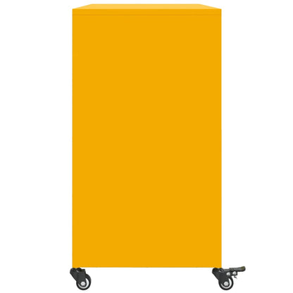 vidaXL Sideboard Mustard Yellow 100.5x39x72 cm Steel