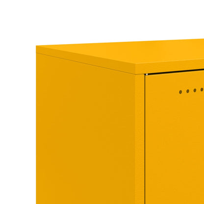 vidaXL Sideboard Mustard Yellow 100.5x39x72 cm Steel