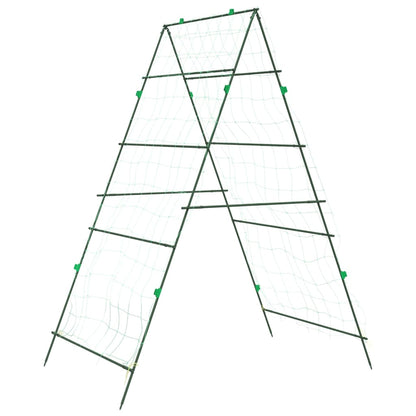 vidaXL Garden Trellis for Climbing Plants A-Frame 99x90x175.5 cm Steel