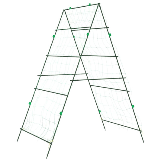 vidaXL Garden Trellis for Climbing Plants A-Frame 99x90x175.5 cm Steel