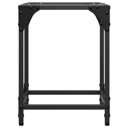 vidaXL Coffee Table with Transparent Glass Top 30x30x40 cm Steel