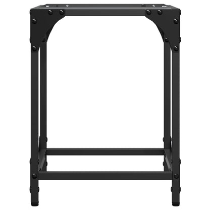 vidaXL Coffee Tables with Transparent Glass Top 2 pcs 30x30x40 cm Steel