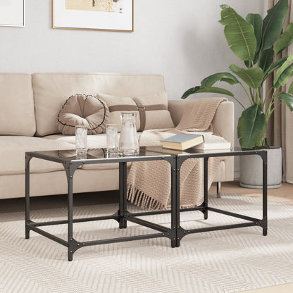 vidaXL Coffee Table | Set of 2 | Transparent