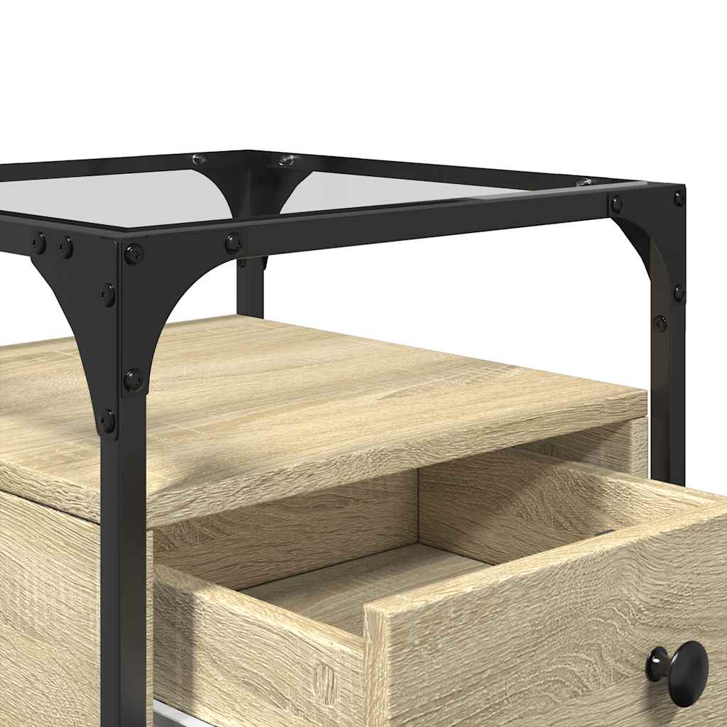 vidaXL Bedside Cabinet Sonoma Oak 40x40x55 cm Engineered Wood