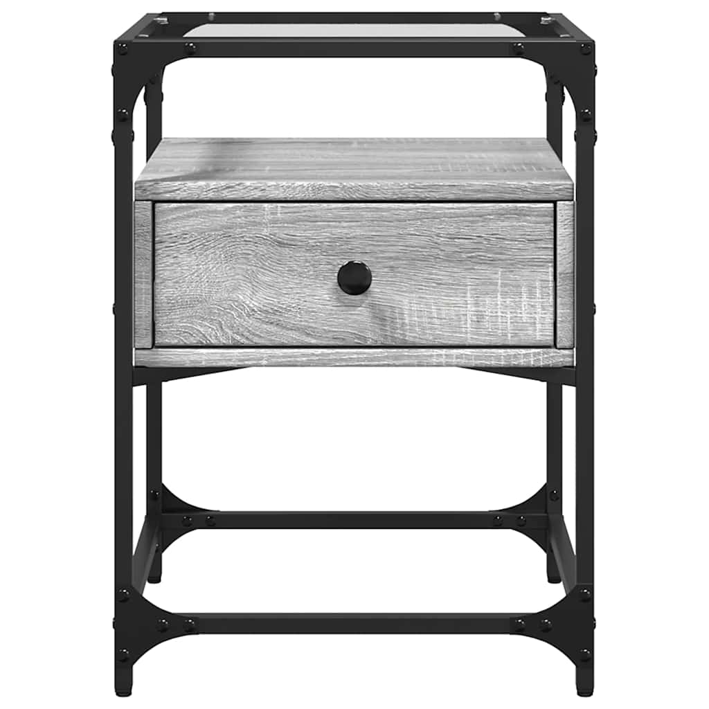 vidaXL Bedside Cabinets 2 pcs Gery Sonoma 40x40x55 cm Engineered Wood