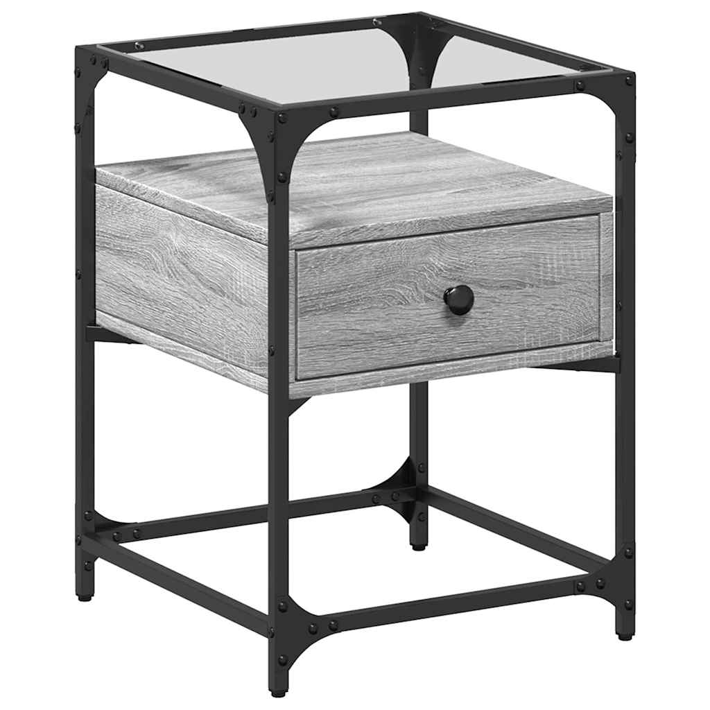 vidaXL Bedside Cabinets 2 pcs Gery Sonoma 40x40x55 cm Engineered Wood