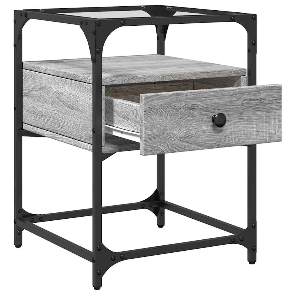 vidaXL Bedside Cabinets 2 pcs Gery Sonoma 40x40x55 cm Engineered Wood