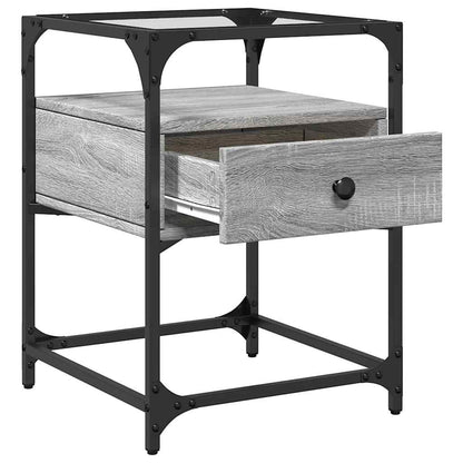 vidaXL Bedside Cabinets 2 pcs Gery Sonoma 40x40x55 cm Engineered Wood