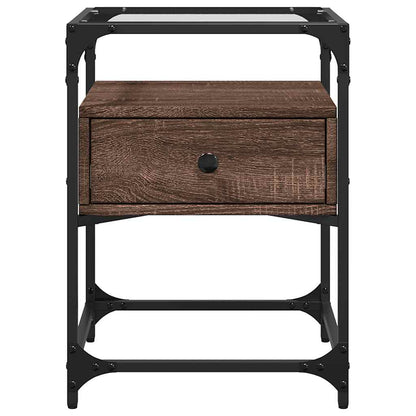 vidaXL Bedside Cabinets 2 pcs Brown Oak 40x40x55 cm Engineered Wood