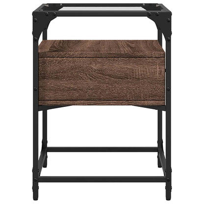 vidaXL Bedside Cabinets 2 pcs Brown Oak 40x40x55 cm Engineered Wood