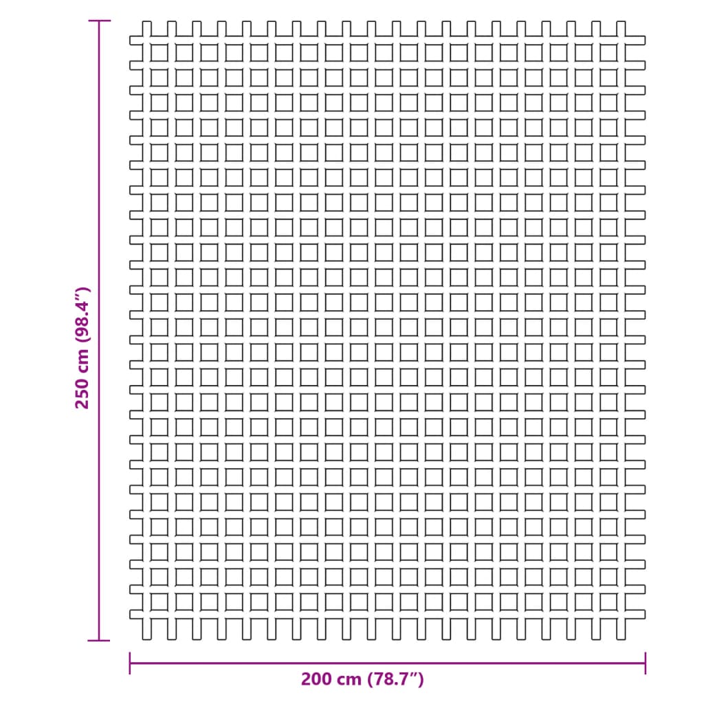 vidaXL Tent Carpet Anthracite 2.5x2 m