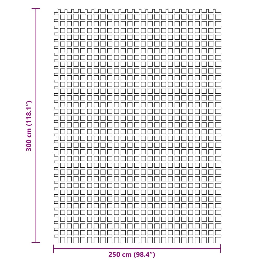 vidaXL Tent Carpet Anthracite 3x2.5 m