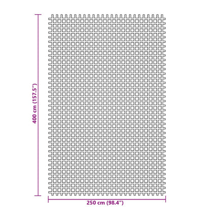 vidaXL Tent Carpet Anthracite 4x2.5 m