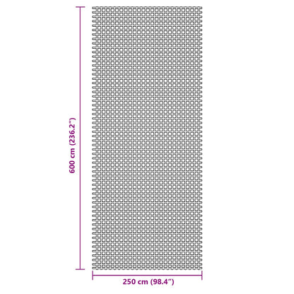 vidaXL Tent Carpet Anthracite 6x2.5 m
