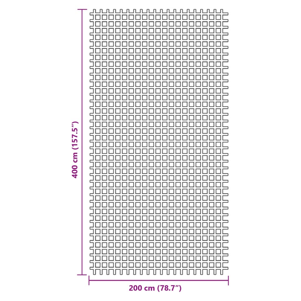vidaXL Tent Carpet Blue 4x2 m