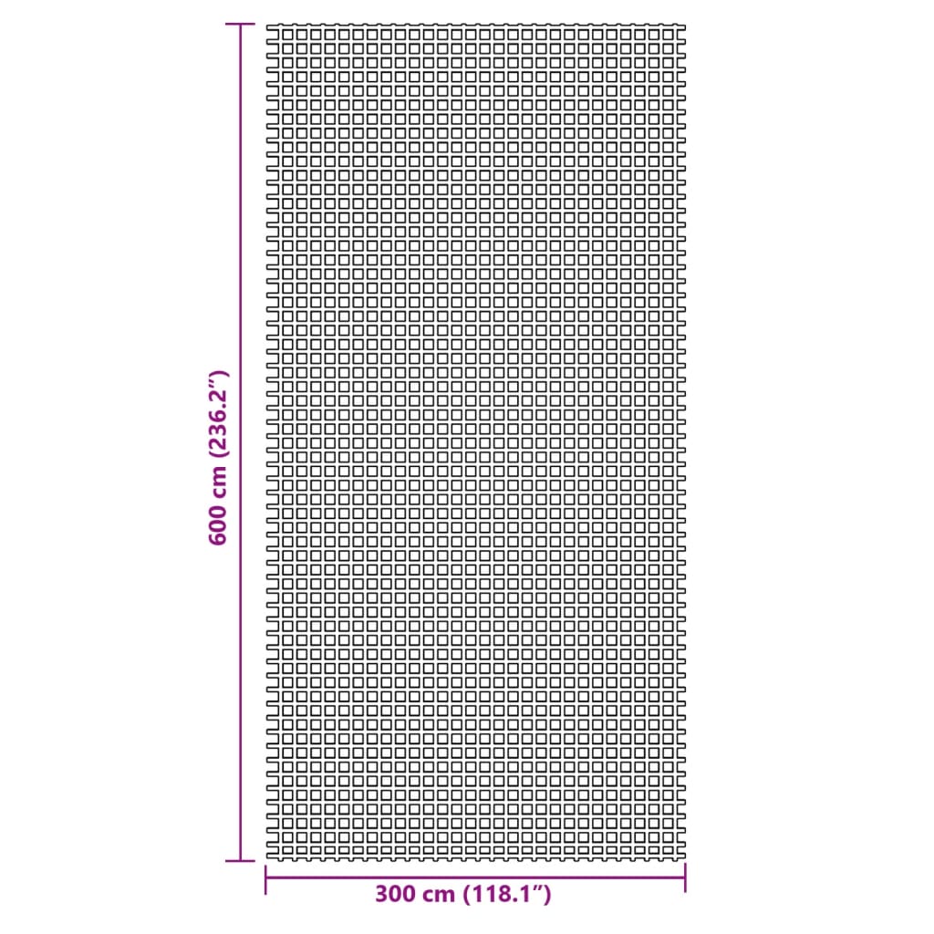 vidaXL Tent Carpet Blue 6x3 m