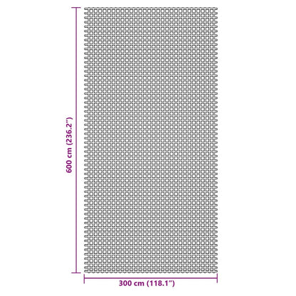 vidaXL Tent Carpet Blue 6x3 m