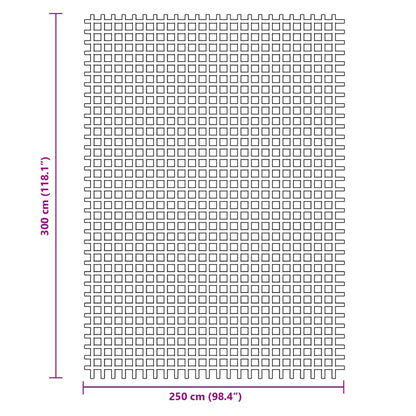 vidaXL Tent Carpet Green 3x2.5 m