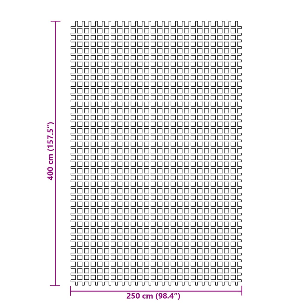 vidaXL Tent Carpet Green 4x2.5 m